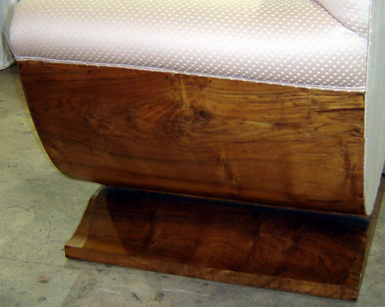 Pair French Art Deco Lounge / Club Chairs