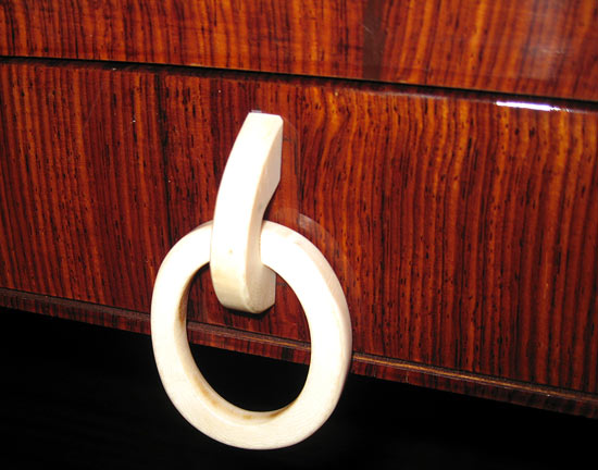 French Art Deco Marquetry & Ivory Coffee Table