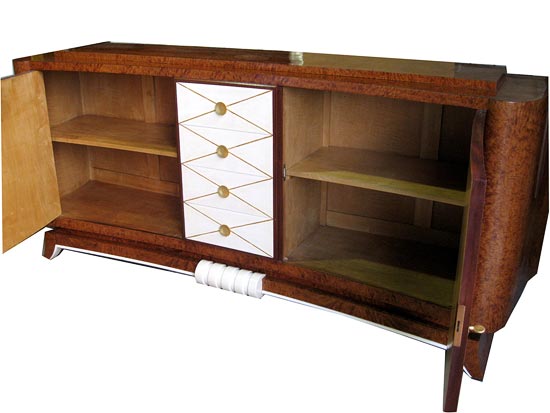 French Art Deco Sideboard Attributed to Lucien Rollin