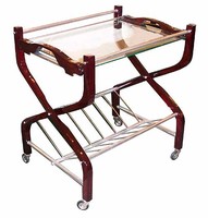 Art Deco Mahogany Serving Cart