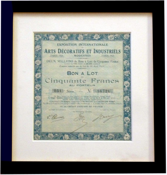 1925 Paris Exposition Graphic Art & Poster Collection - 10 Works Includes the Very Rare Blue Bonfils Poster