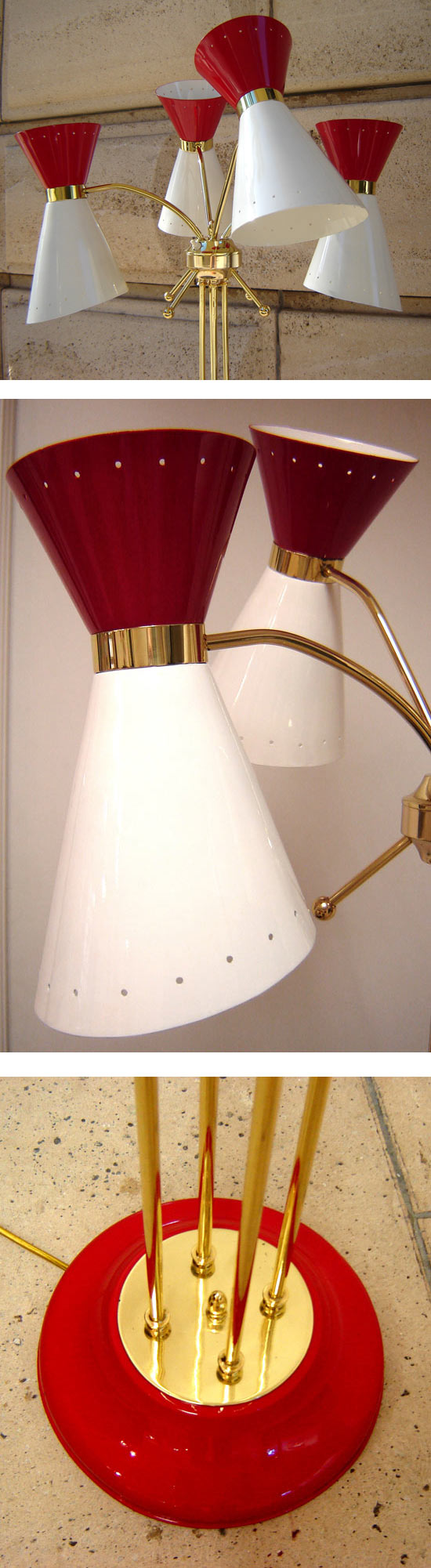 Mid Century Modern Design Italian Fifties Floor Lamp