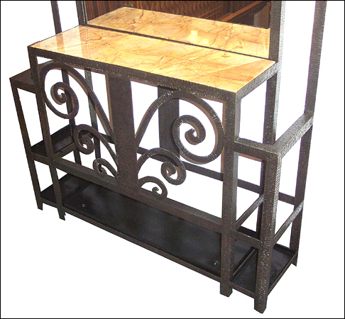 Hand Wrought Iron Hall Tree