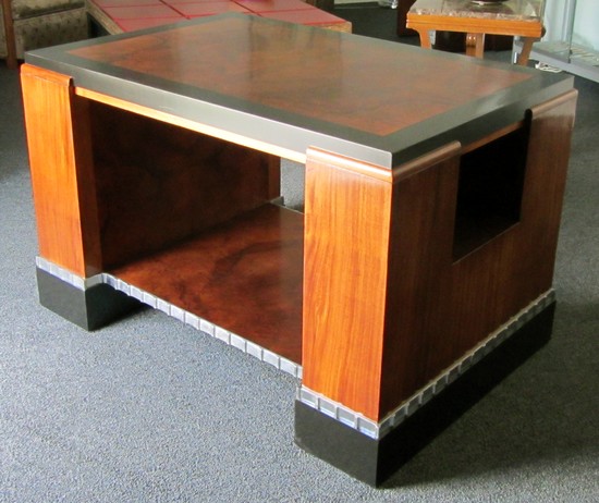 Rare and Important American Art Deco Library Table by Paul Frankl