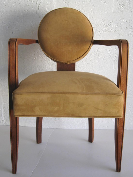 Four French Art Deco Arm Chairs
