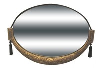 French Art Deco Gold Leaf Mirror