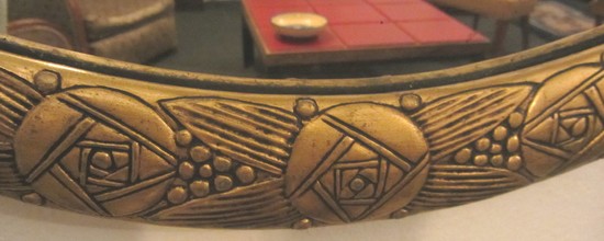 French Art Deco Gold Leaf Mirror