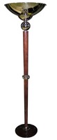 French Art Deco Torchiere with Ball