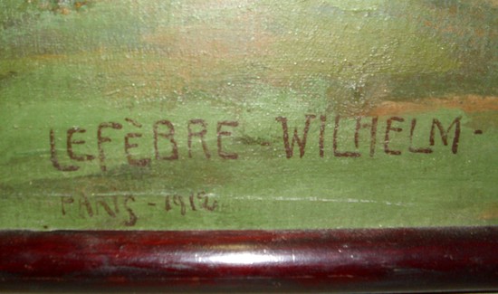 French Art Deco Painting by Wilhelm LeFebre