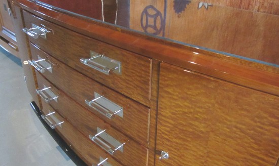 French Art Deco Rosewood Sideboard Buffet