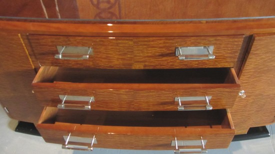 French Art Deco Rosewood Sideboard Buffet