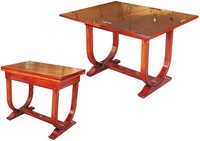 French Art Deco Rosewood Game Table