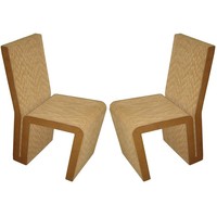 Pair Frank Gehry EASY EDGES Mid-Century Modern Design Chairs
