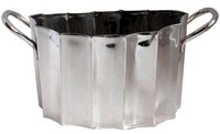 French Art Deco Handcrafted Silverplate Ice Bucket
