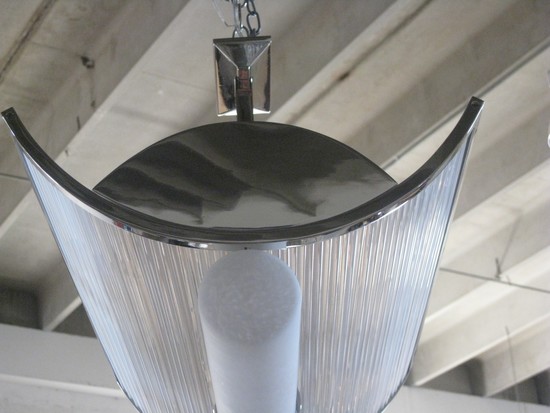 D.I.M. French Art Deco Modernist Ceiling Light