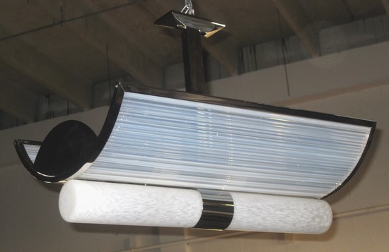 D.I.M. French Art Deco Modernist Ceiling Light