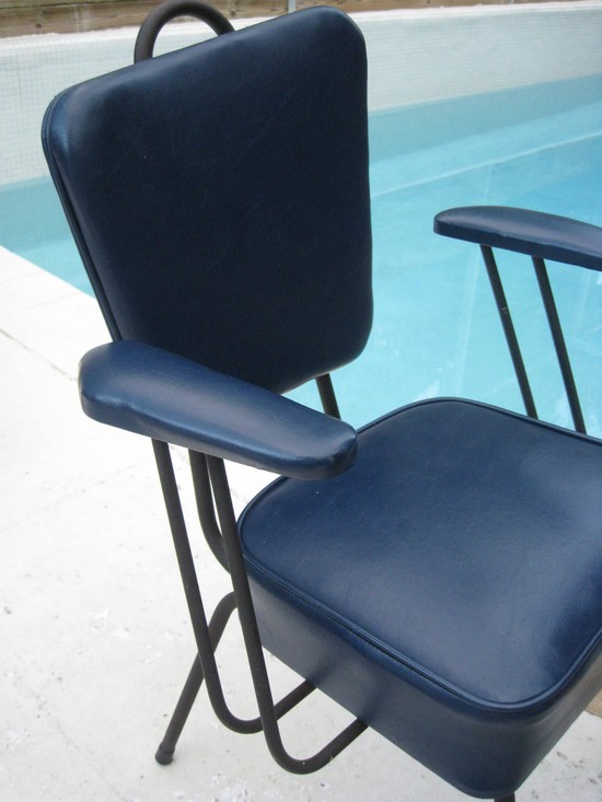 Pair French Modern Design Fifties Streamline Armchairs