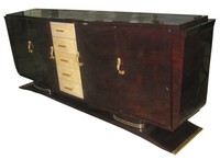 Mercier Freres French Art Deco Cuban Mahogany Sideboard - THE MERMAID