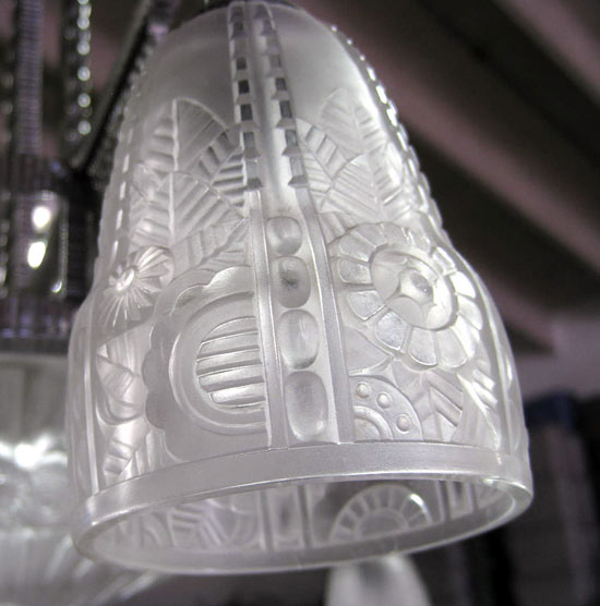 Art Deco Twist Chandelier