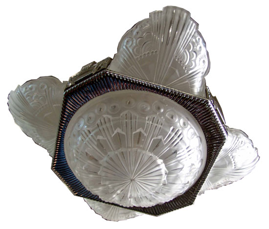 Leleu Art Deco Chandelier