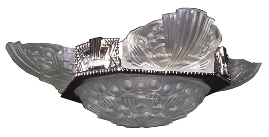 Leleu Art Deco Chandelier