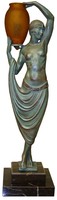 French Art Deco Figural Statue by Pierre LeFaguays