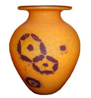 Charles Schneider French Art Deco Vase with Inclusions