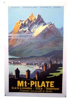 Swiss Art Deco Stone Lithographic Poster