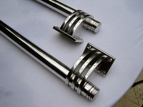 Pair of American Art Deco Theatre Door Handles