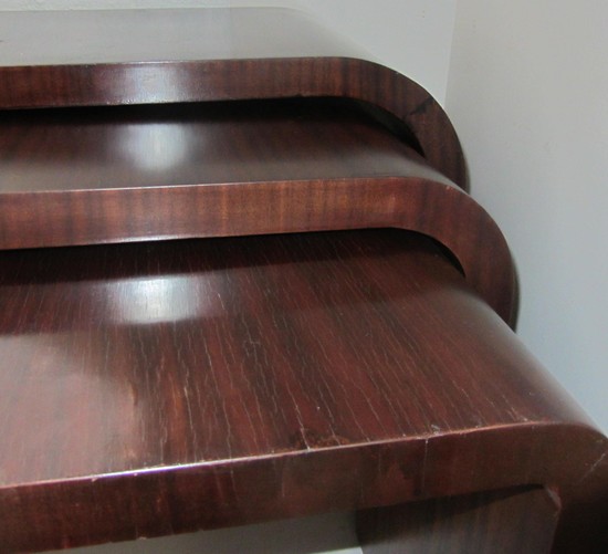 Jaques Adnet French Art Deco Nesting Tables or Tables Gigognes