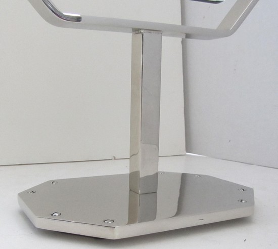 American Art Deco Nickel Table Mirror