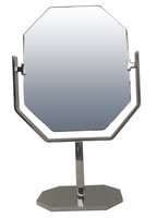 American Art Deco Nickel Table Mirror