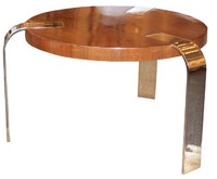 Nickel Mahogany Table