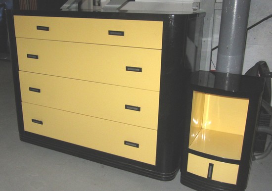 American Art Deco Bedroom Set by Simmons