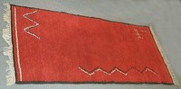 French Art Deco Red Rug