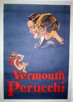 Spanish Art Deco Vermouth Perucchi Poster