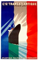 Colin Transatlantique Art Deco Poster