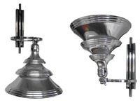 Pair of American Art Deco Aluminum FLIP Sconces