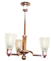 Nickel & Lemon Yellow Geometric Chandeliers