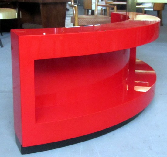 Paul Laszlo American Art Deco Curved Bookcase