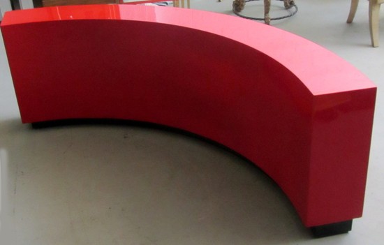 Paul Laszlo American Art Deco Curved Bookcase