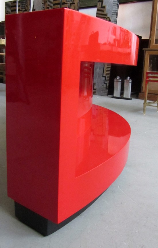 Paul Laszlo American Art Deco Curved Bookcase