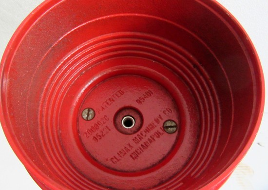 Rare American Art Deco Red CLIMAX Cocktail Smoker