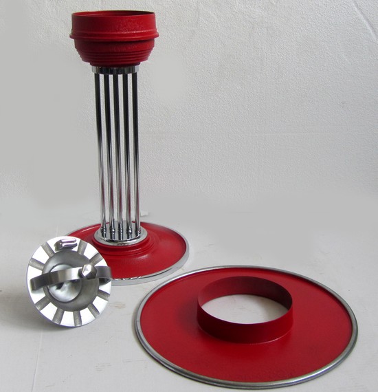 Rare American Art Deco Red CLIMAX Cocktail Smoker