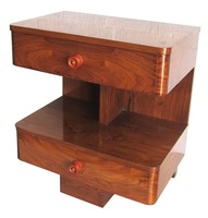 American Art Deco Rosewood Sofa Side Table