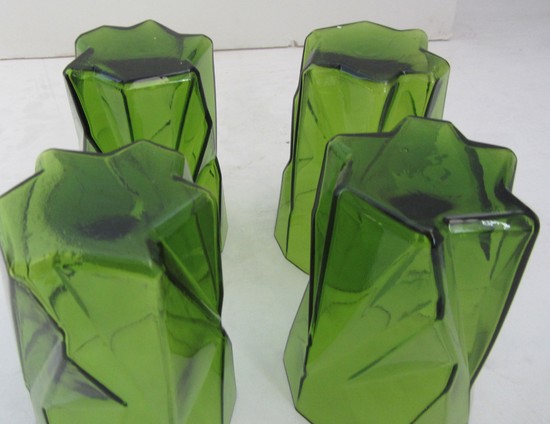 American Art Deco Ruba Rombic Tumblers