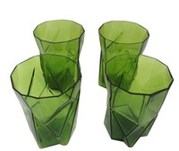 American Art Deco Ruba Rombic Tumblers