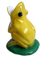 French Art Deco Sandoz Porcelain Singing Frog Vase