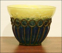 Art Deco Glass Schneider Vase