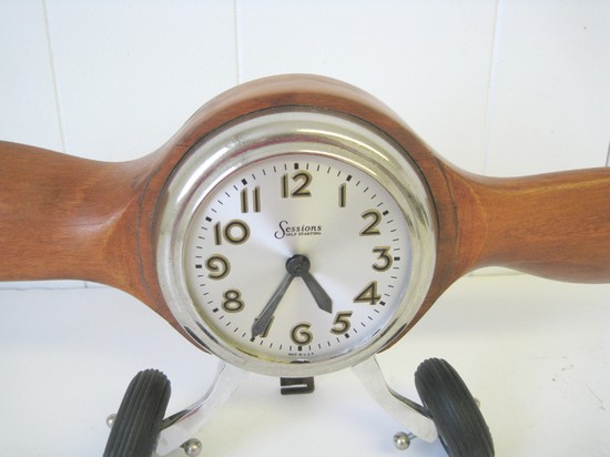 Sessions Airplane Propeller Clock